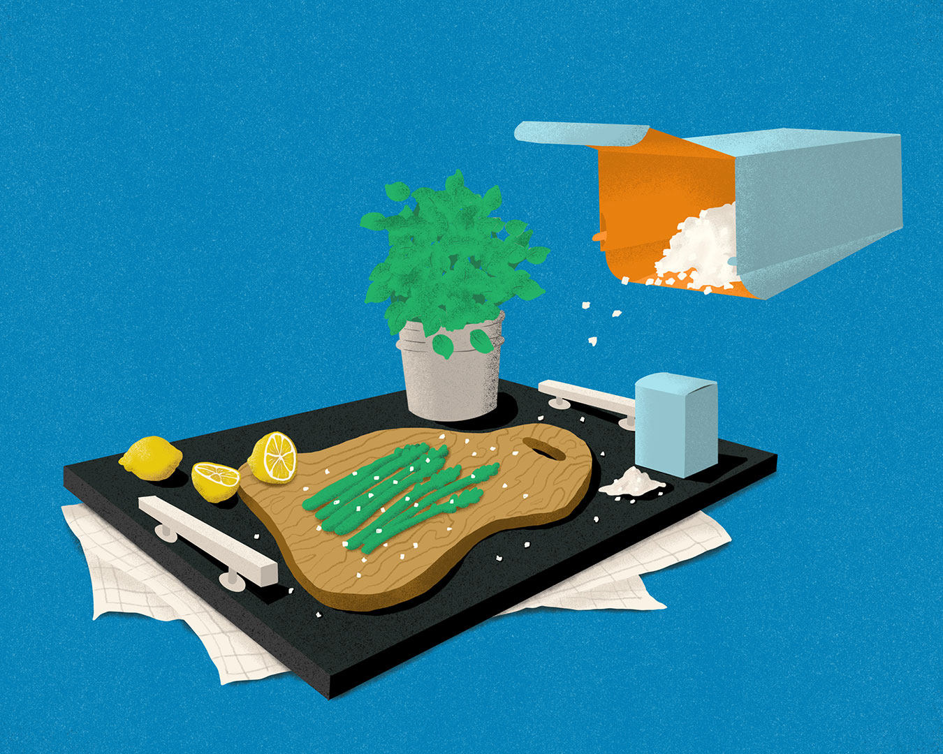 Illustration of kitchen tray